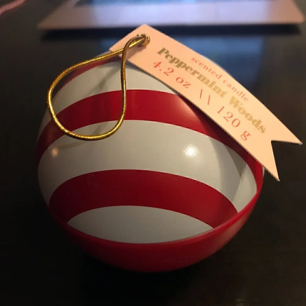NEW Target Bullseye Playground Peppermint Woods Ornament Candles